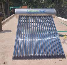 Seven SS Stars 250 Liters Pressurized Heat-Pipe Tube Stainless Steel Solar Water Heater | Shinny Cover